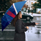 Western Bulldogs Umbrella Modern Geometric Sports Graphic Style