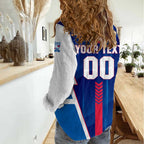 Personalized Western Bulldogs Women Casual Shirt Modern Geometric Sports Graphic Style