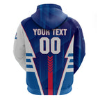 Personalized Western Bulldogs Zip Hoodie Modern Geometric Sports Graphic Style