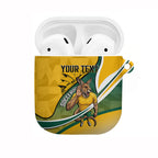 Personalized Australia Soccer Kangaroo Mascot AirPods Case Sydney Opera House - Hear the Champions Roar Football
