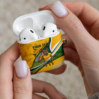 Personalized Australia Soccer Kangaroo Mascot AirPods Case Sydney Opera House - Hear the Champions Roar Football