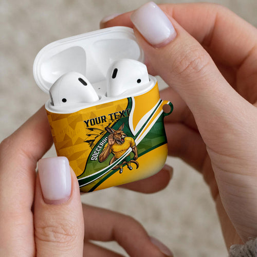 Personalized Australia Soccer Kangaroo Mascot AirPods Case Sydney Opera House - Hear the Champions Roar Football