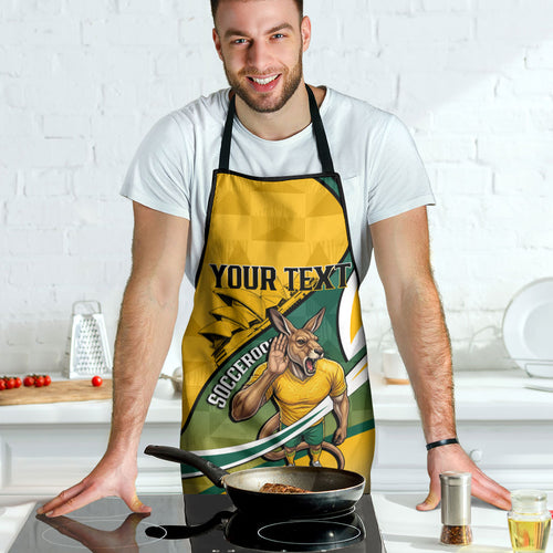 Personalized Australia Soccer Kangaroo Mascot Apron Sydney Opera House - Hear the Champions Roar Football