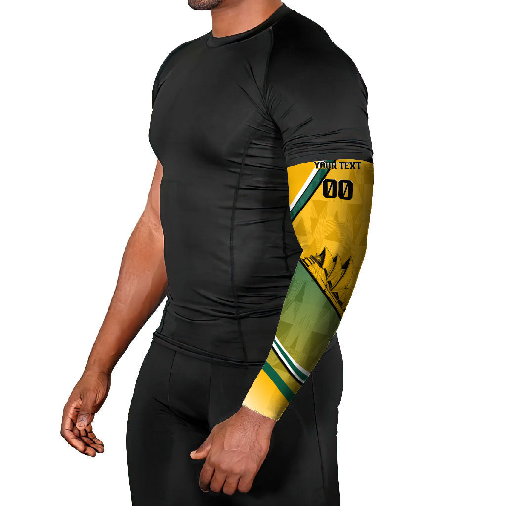 Personalized Australia Soccer Kangaroo Mascot Arm Sleeves Sydney Opera House - Hear the Champions Roar Football