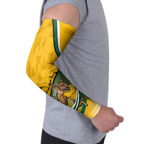 Personalized Australia Soccer Kangaroo Mascot Arm Sleeves Sydney Opera House - Hear the Champions Roar Football