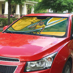 Personalized Australia Soccer Kangaroo Mascot Auto Sun Shade Sydney Opera House - Hear the Champions Roar Football