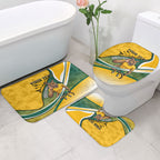 Personalized Australia Soccer Kangaroo Mascot Bathroom Set Sydney Opera House - Hear the Champions Roar Football