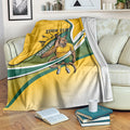 Personalized Australia Soccer Kangaroo Mascot Blanket Sydney Opera House - Hear the Champions Roar Football