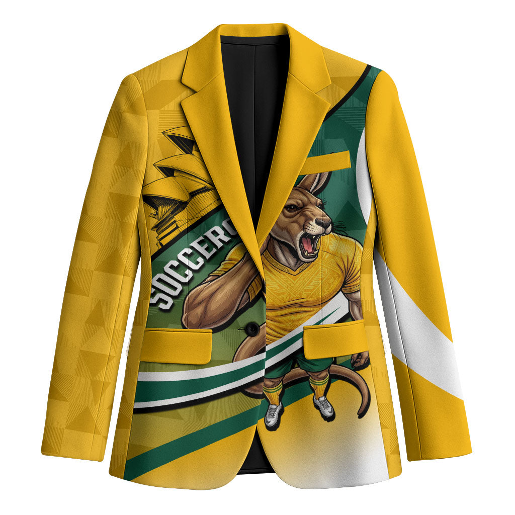 Personalized Australia Soccer Kangaroo Mascot Blazer Sydney Opera House - Hear the Champions Roar Football
