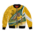 Personalized Australia Soccer Kangaroo Mascot Bomber Jacket Sydney Opera House - Hear the Champions Roar Football