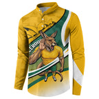 Personalized Australia Soccer Kangaroo Mascot Button Sweatshirt Sydney Opera House - Hear the Champions Roar Football