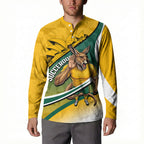 Personalized Australia Soccer Kangaroo Mascot Button Sweatshirt Sydney Opera House - Hear the Champions Roar Football