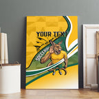 Personalized Australia Soccer Kangaroo Mascot Canvas Wall Art Sydney Opera House - Hear the Champions Roar Football