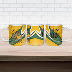 Personalized Australia Soccer Kangaroo Mascot Ceramic Mug Sydney Opera House - Hear the Champions Roar Football