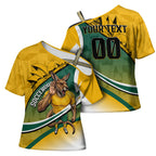 Personalized Australia Soccer Kangaroo Mascot Cross Shoulder Shirt Sydney Opera House - Hear the Champions Roar Football