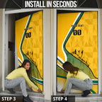 Personalized Australia Soccer Kangaroo Mascot Door Cover Sydney Opera House - Hear the Champions Roar Football