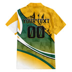 Personalized Australia Soccer Kangaroo Mascot Family Matching Summer Maxi Dress and Hawaiian Shirt Sydney Opera House - Hear the Champions Roar Football