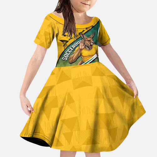 Personalized Australia Soccer Kangaroo Mascot Family Matching Tank Maxi Dress and Hawaiian Shirt Sydney Opera House - Hear the Champions Roar Football