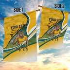 Personalized Australia Soccer Kangaroo Mascot Garden Flag Sydney Opera House - Hear the Champions Roar Football