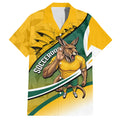 Personalized Australia Soccer Kangaroo Mascot Hawaiian Shirt Sydney Opera House - Hear the Champions Roar Football