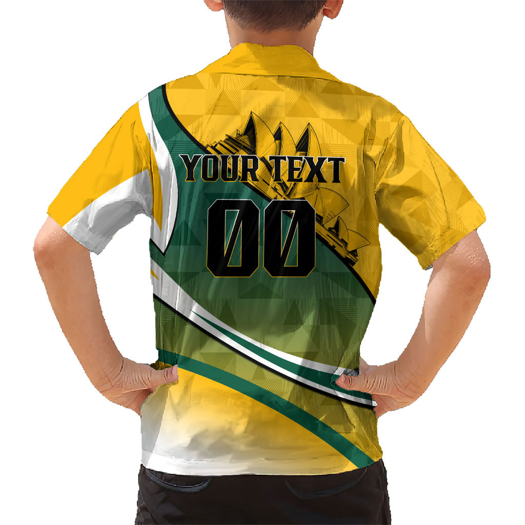 Personalized Australia Soccer Kangaroo Mascot Hawaiian Shirt Sydney Opera House - Hear the Champions Roar Football
