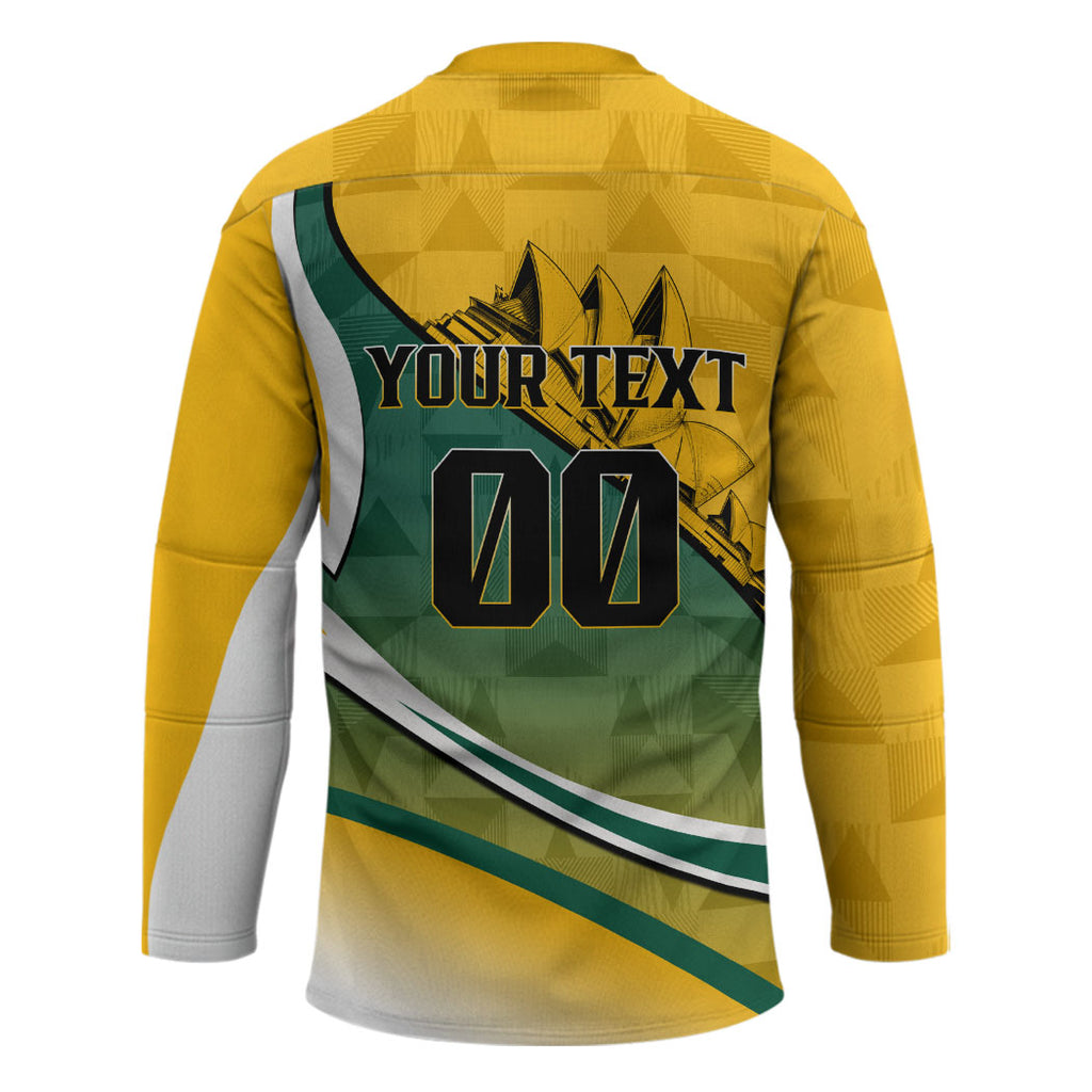 Personalized Australia Soccer Kangaroo Mascot Hockey Jersey Sydney Opera House - Hear the Champions Roar Football
