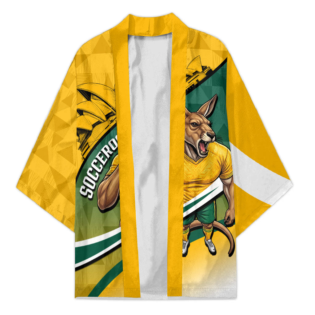 Personalized Australia Soccer Kangaroo Mascot Kimono Sydney Opera House - Hear the Champions Roar Football