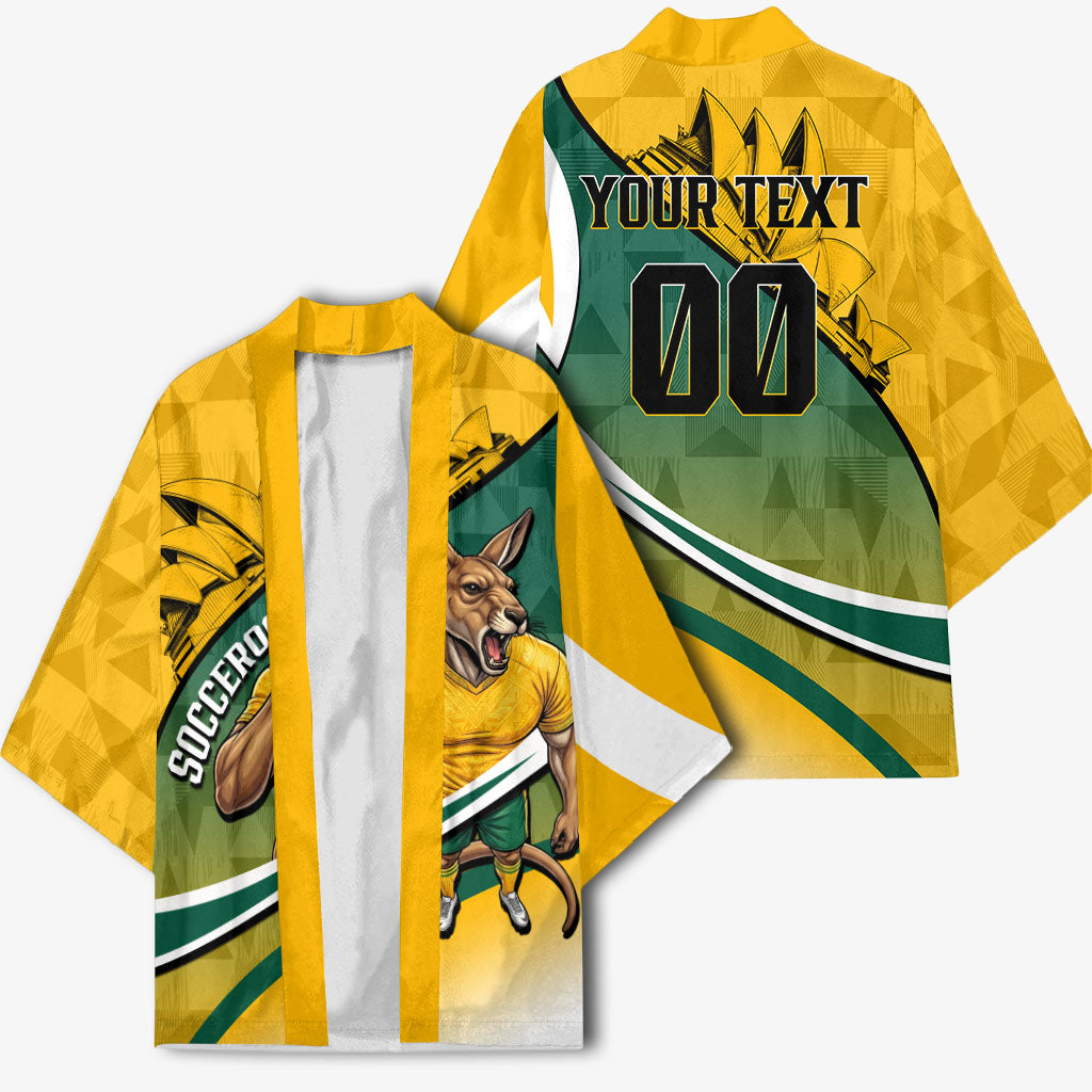 Personalized Australia Soccer Kangaroo Mascot Kimono Sydney Opera House - Hear the Champions Roar Football