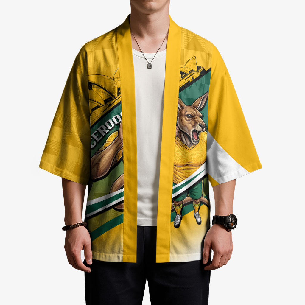 Personalized Australia Soccer Kangaroo Mascot Kimono Sydney Opera House - Hear the Champions Roar Football
