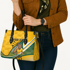 Personalized Australia Soccer Kangaroo Mascot Leather Bag Sydney Opera House - Hear the Champions Roar Football