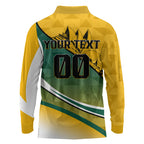 Personalized Australia Soccer Kangaroo Mascot Long Sleeve Polo Shirt Sydney Opera House - Hear the Champions Roar Football