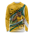 Personalized Australia Soccer Kangaroo Mascot Long Sleeve Shirt Sydney Opera House - Hear the Champions Roar Football