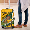 Personalized Australia Soccer Kangaroo Mascot Luggage Cover Sydney Opera House - Hear the Champions Roar Football