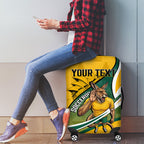 Personalized Australia Soccer Kangaroo Mascot Luggage Cover Sydney Opera House - Hear the Champions Roar Football
