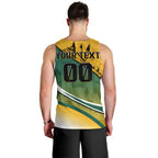 Personalized Australia Soccer Kangaroo Mascot Men Tank Top Sydney Opera House - Hear the Champions Roar Football