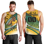 Personalized Australia Soccer Kangaroo Mascot Men Tank Top Sydney Opera House - Hear the Champions Roar Football