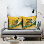 Personalized Australia Soccer Kangaroo Mascot Pillow Cover Sydney Opera House - Hear the Champions Roar Football