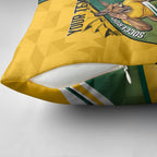 Personalized Australia Soccer Kangaroo Mascot Pillow Cover Sydney Opera House - Hear the Champions Roar Football