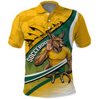 Personalized Australia Soccer Kangaroo Mascot Polo Shirt Sydney Opera House - Hear the Champions Roar Football