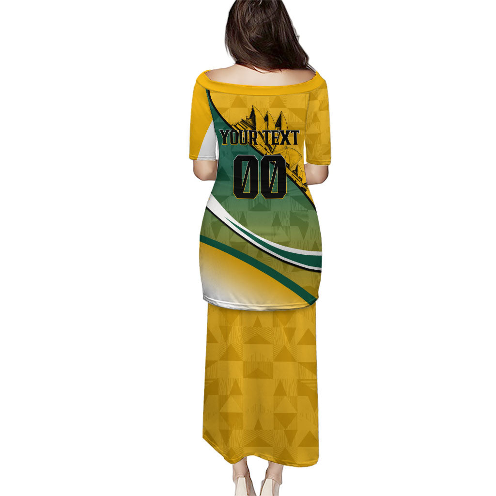 Personalized Australia Soccer Kangaroo Mascot Puletasi Sydney Opera House - Hear the Champions Roar Football