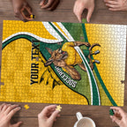 Personalized Australia Soccer Kangaroo Mascot Puzzle Sydney Opera House - Hear the Champions Roar Football