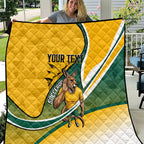 Personalized Australia Soccer Kangaroo Mascot Quilt Sydney Opera House - Hear the Champions Roar Football