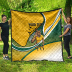 Personalized Australia Soccer Kangaroo Mascot Quilt Sydney Opera House - Hear the Champions Roar Football