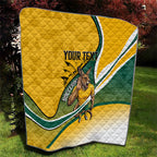 Personalized Australia Soccer Kangaroo Mascot Quilt Sydney Opera House - Hear the Champions Roar Football