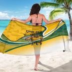 Personalized Australia Soccer Kangaroo Mascot Sarong Sydney Opera House - Hear the Champions Roar Football