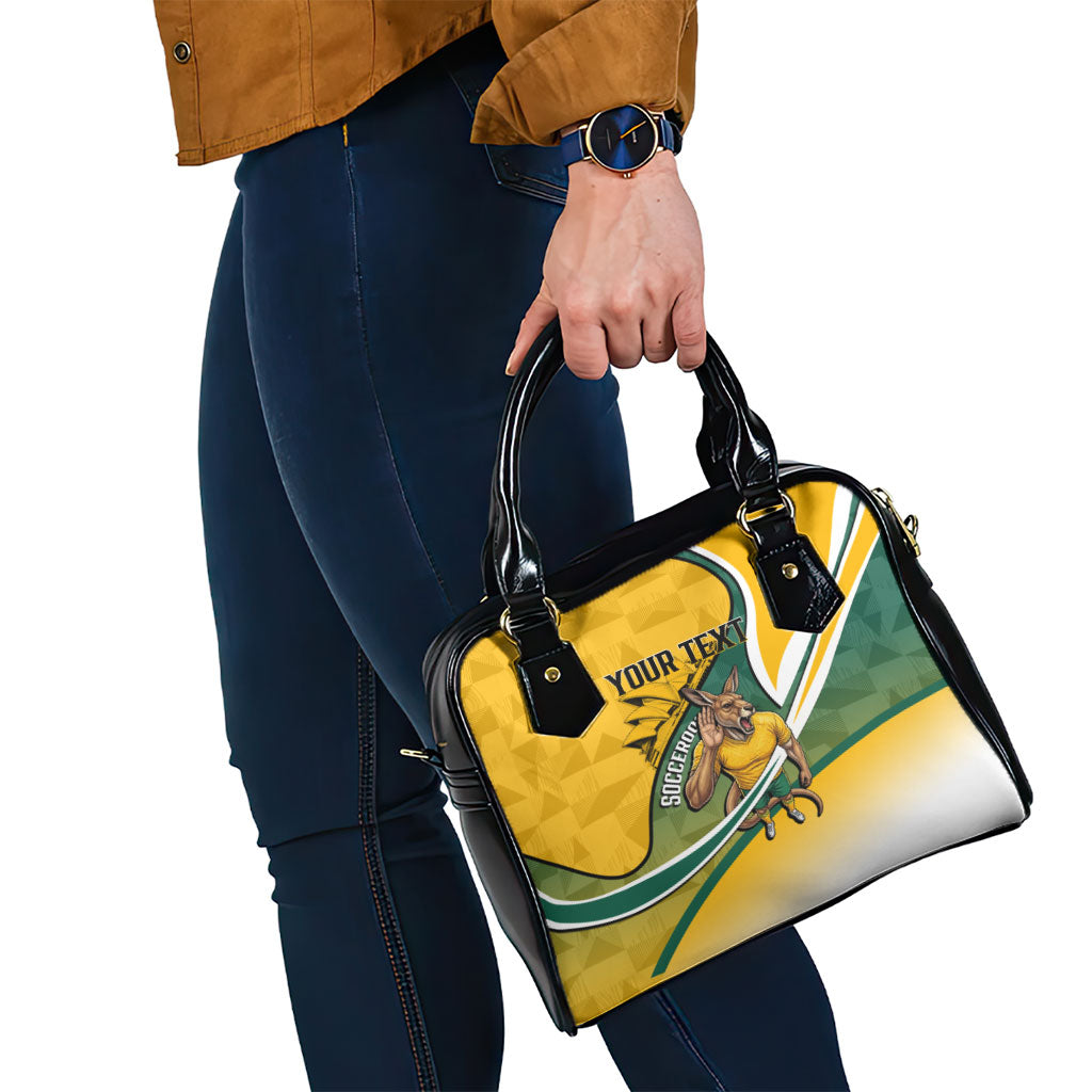 Personalized Australia Soccer Kangaroo Mascot Shoulder Handbag Sydney Opera House - Hear the Champions Roar Football
