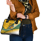 Personalized Australia Soccer Kangaroo Mascot Shoulder Handbag Sydney Opera House - Hear the Champions Roar Football