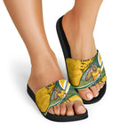 Personalized Australia Soccer Kangaroo Mascot Slide Sandals Sydney Opera House - Hear the Champions Roar Football