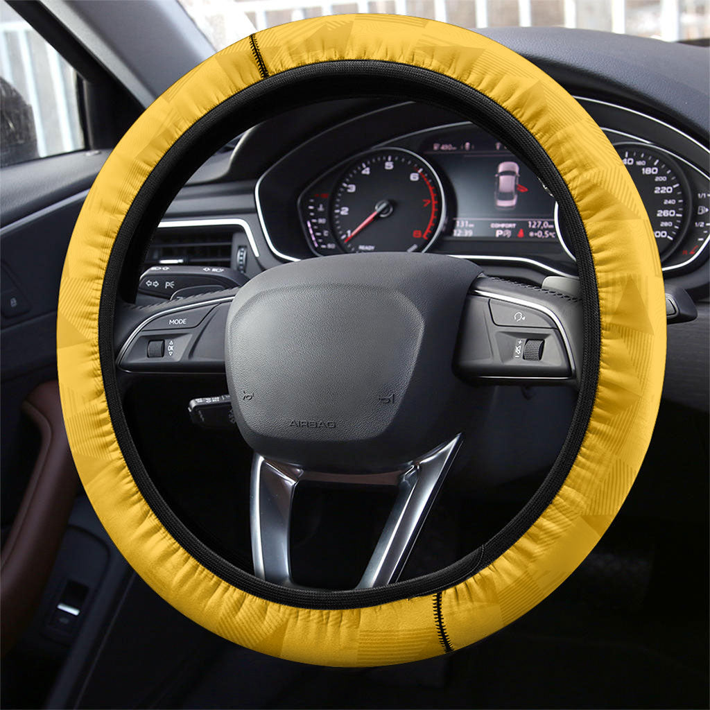 Australia Soccer Kangaroo Mascot Steering Wheel Cover Sydney Opera House - Hear the Champions Roar Football