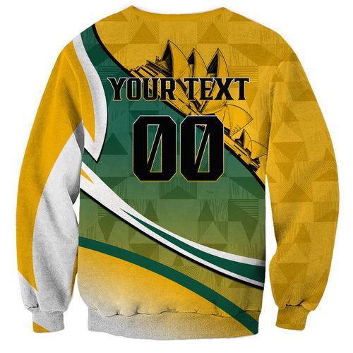 Personalized Australia Soccer Kangaroo Mascot Sweatshirt Sydney Opera House - Hear the Champions Roar Football